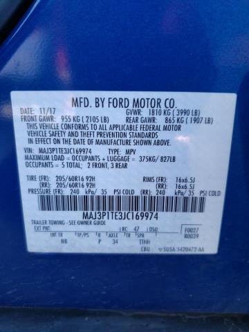 Photo 9 VIN: MAJ3P1TE3JC169974 - FORD ECOSPORT S 