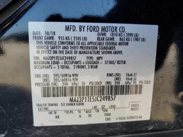 Photo 11 VIN: MAJ3P1TE5JC249857 - FORD ECOSPORT 