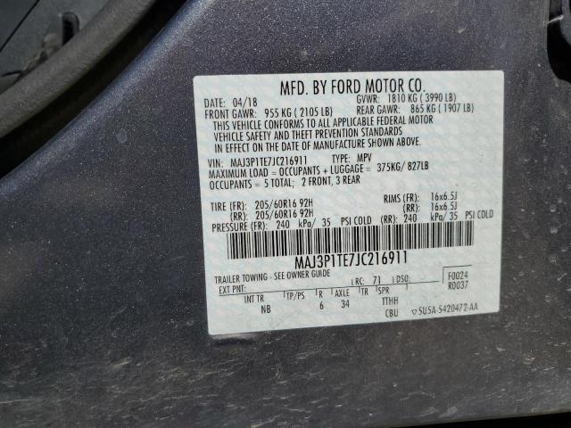 Photo 12 VIN: MAJ3P1TE7JC216911 - FORD ECOSPORT 