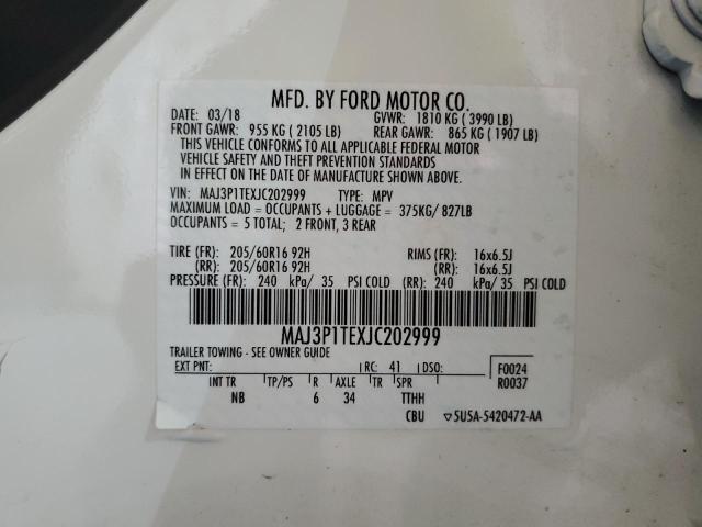 Photo 12 VIN: MAJ3P1TEXJC202999 - FORD ECOSPORT S 