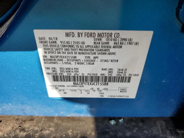 Photo 9 VIN: MAJ3P1TEXJC215588 - FORD ECOSPORT S 