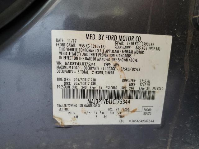 Photo 12 VIN: MAJ3P1VE4JC175344 - FORD ECOSPORT T 