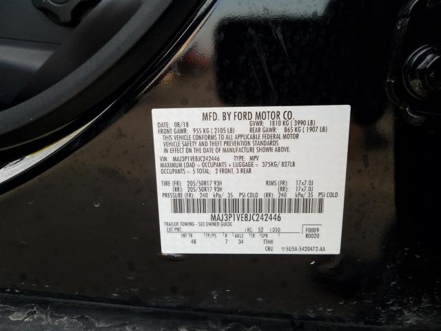 Photo 9 VIN: MAJ3P1VE8JC242446 - FORD ECOSPORT 