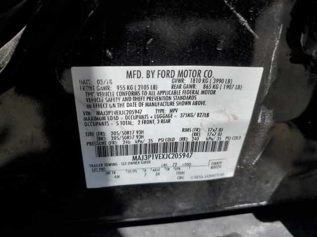 Photo 11 VIN: MAJ3P1VEXJC205947 - FORD ECOSPORT T 