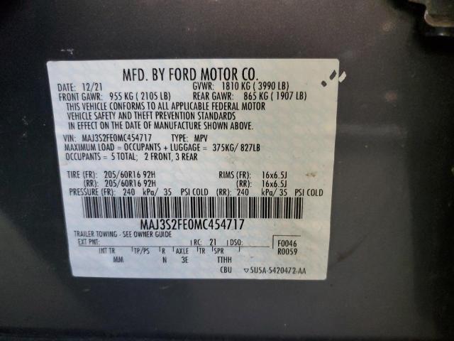 Photo 12 VIN: MAJ3S2FE0MC454717 - FORD ECOSPORT 