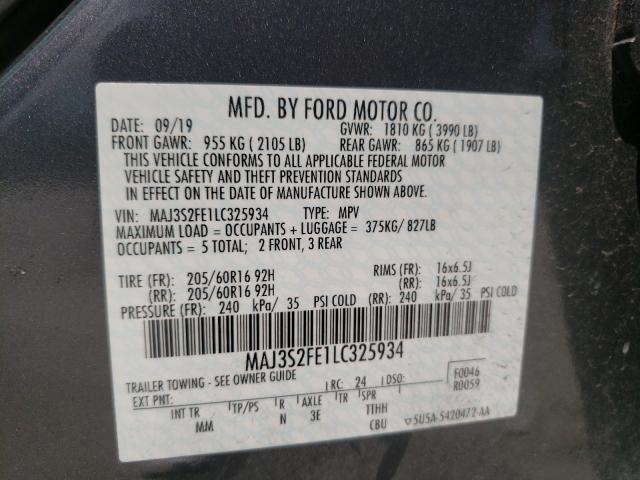 Photo 9 VIN: MAJ3S2FE1LC325934 - FORD ECOSPORT S 