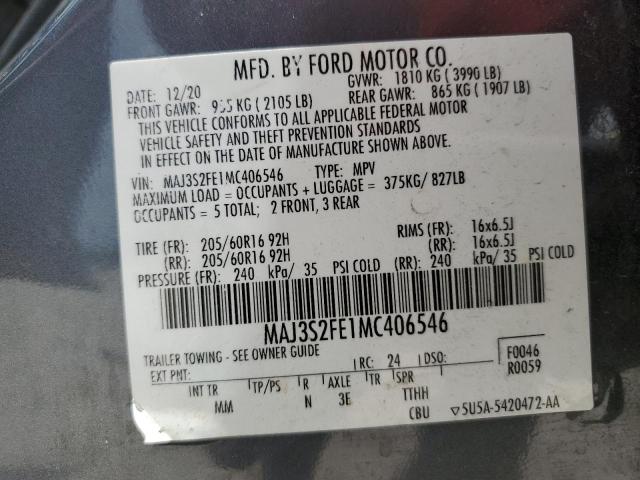 Photo 12 VIN: MAJ3S2FE1MC406546 - FORD ECOSPORT S 