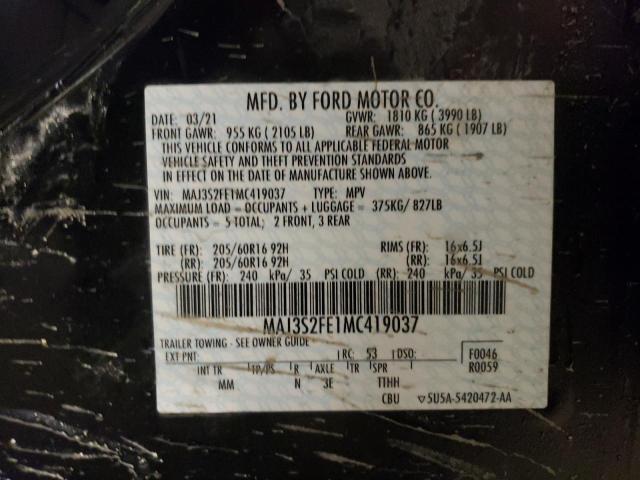 Photo 12 VIN: MAJ3S2FE1MC419037 - FORD ECOSPORT 