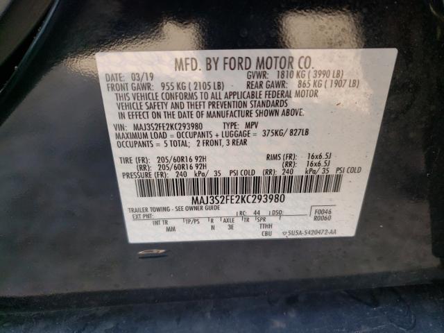 Photo 9 VIN: MAJ3S2FE2KC293980 - FORD ECOSPORT S 