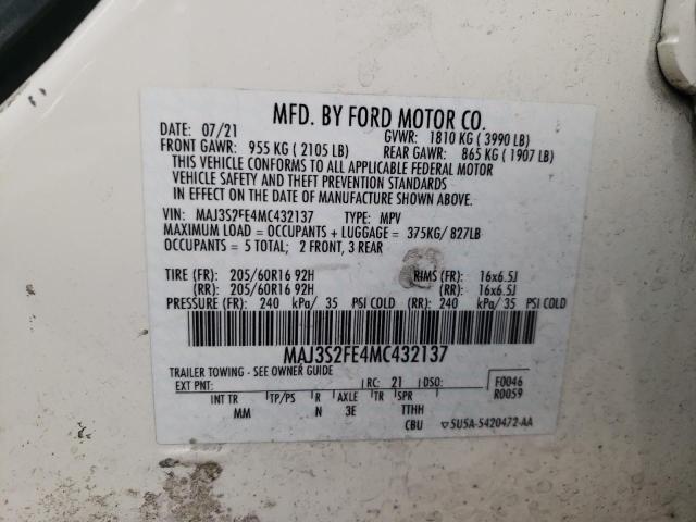 Photo 12 VIN: MAJ3S2FE4MC432137 - FORD ECOSPORT S 