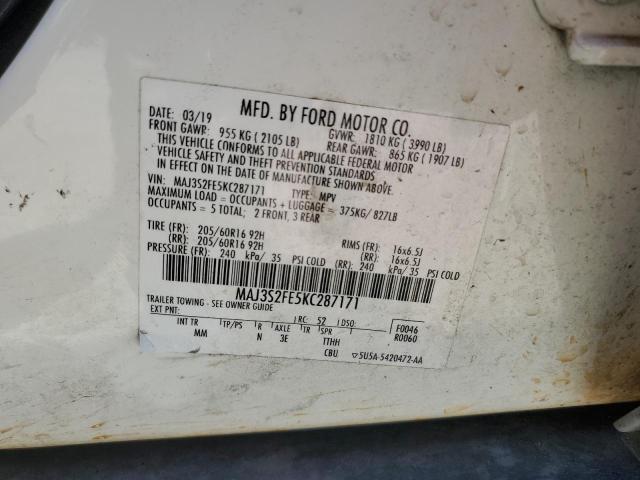 Photo 11 VIN: MAJ3S2FE5KC287171 - FORD ECOSPORT 