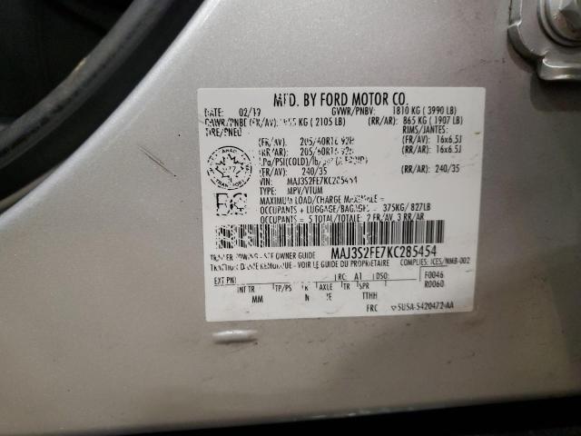 Photo 12 VIN: MAJ3S2FE7KC285454 - FORD ECOSPORT 