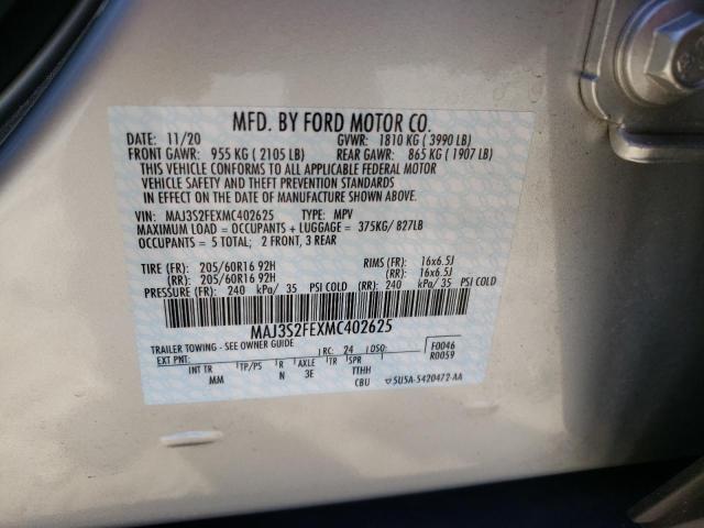 Photo 9 VIN: MAJ3S2FEXMC402625 - FORD ECOSPORT S 