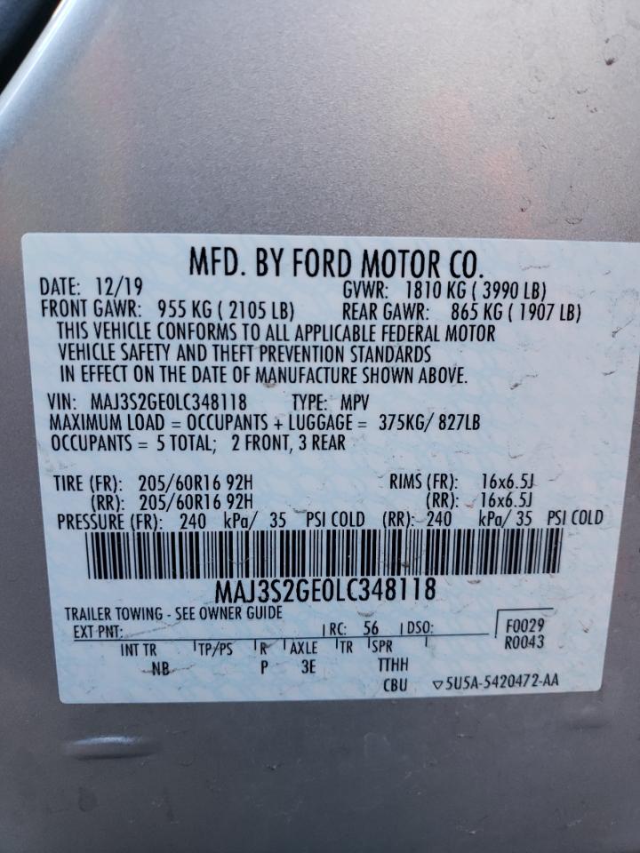 Photo 13 VIN: MAJ3S2GE0LC348118 - FORD ECOSPORT 