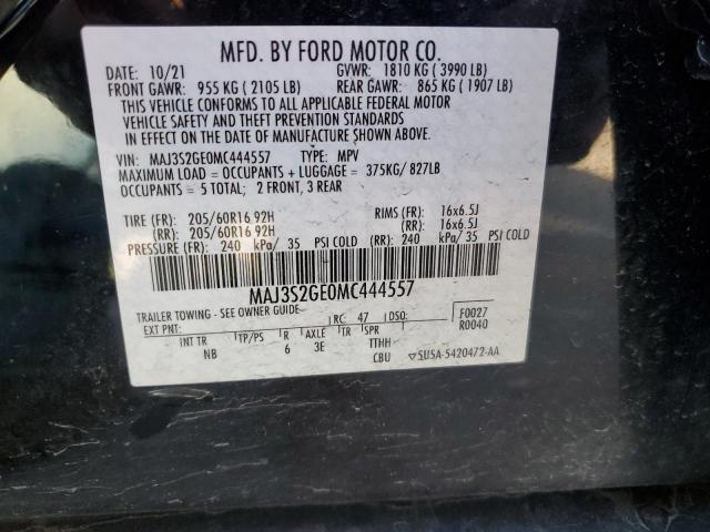 Photo 12 VIN: MAJ3S2GE0MC444557 - FORD ECOSPORT 