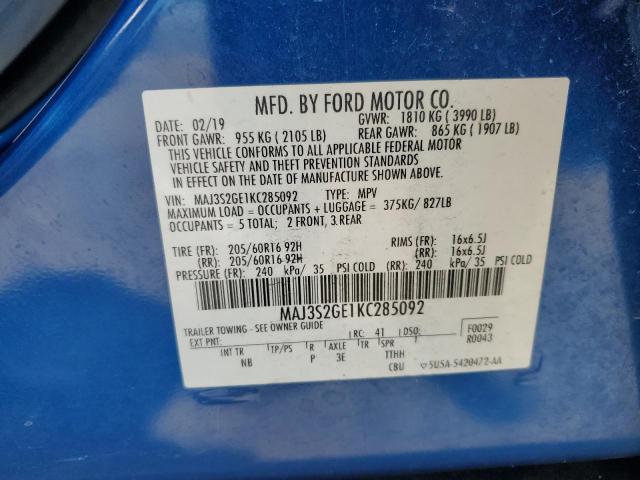 Photo 12 VIN: MAJ3S2GE1KC285092 - FORD ECOSPORT S 