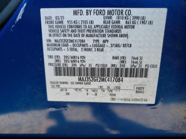 Photo 11 VIN: MAJ3S2GE2MC417084 - FORD ECOSPORT 