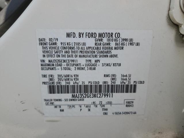 Photo 11 VIN: MAJ3S2GE3KC279911 - FORD ECOSPORT S 