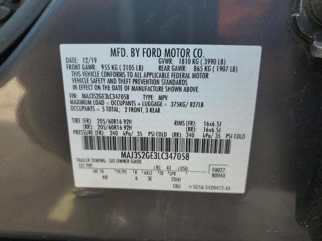 Photo 11 VIN: MAJ3S2GE3LC347058 - FORD ECOSPORT S 