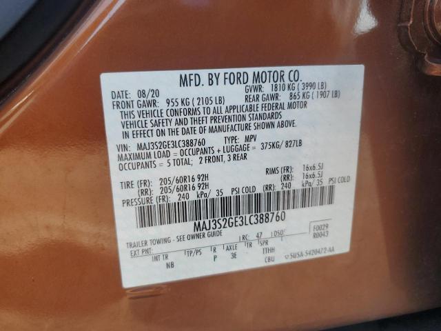 Photo 12 VIN: MAJ3S2GE3LC388760 - FORD ECOSPORT S 