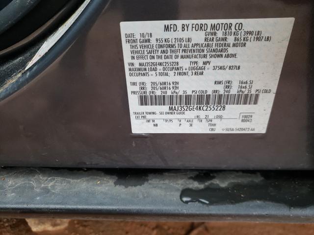 Photo 9 VIN: MAJ3S2GE4KC255228 - FORD ECOSPORT 