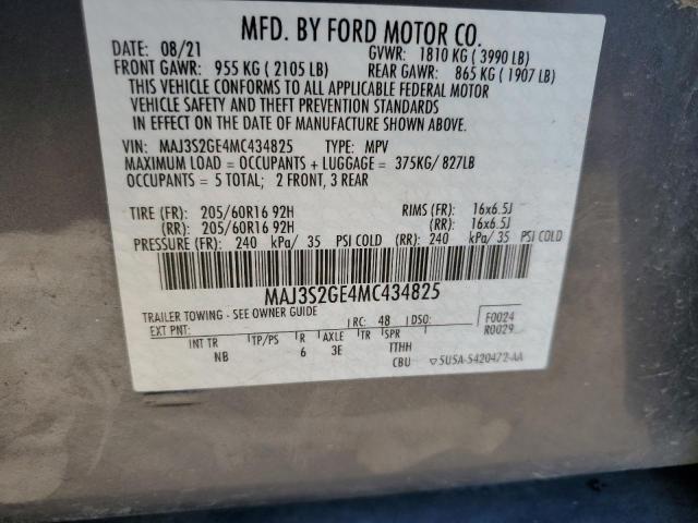 Photo 11 VIN: MAJ3S2GE4MC434825 - FORD ECOSPORT S 