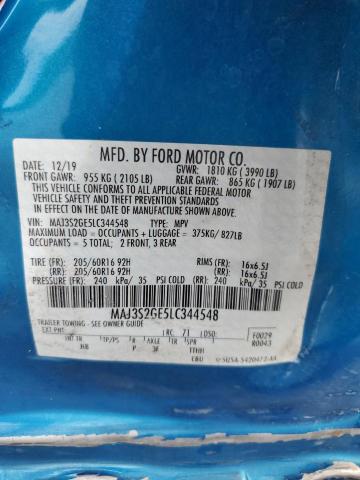 Photo 12 VIN: MAJ3S2GE5LC344548 - FORD ECOSPORT 