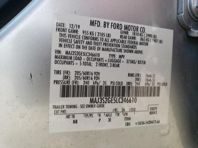 Photo 12 VIN: MAJ3S2GE5LC346610 - FORD ECOSPORT S 