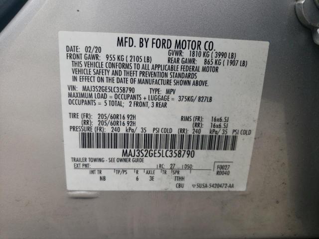 Photo 12 VIN: MAJ3S2GE5LC358790 - FORD ECOSPORT S 