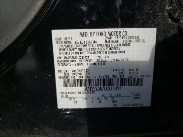 Photo 9 VIN: MAJ3S2GE7LC315424 - FORD ECOSPORT S 