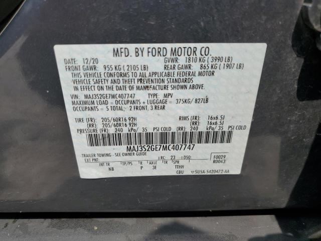 Photo 13 VIN: MAJ3S2GE7MC407747 - FORD ECOSPORT S 