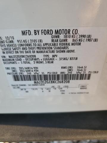 Photo 13 VIN: MAJ3S2GE8KC268208 - FORD ECOSPORT S 