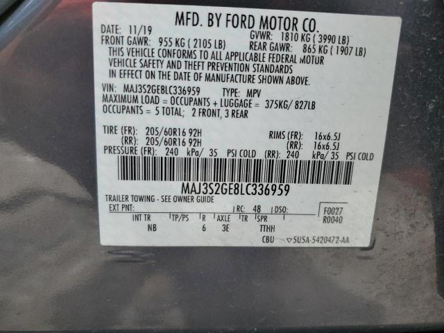 Photo 11 VIN: MAJ3S2GE8LC336959 - FORD ECOSPORT 