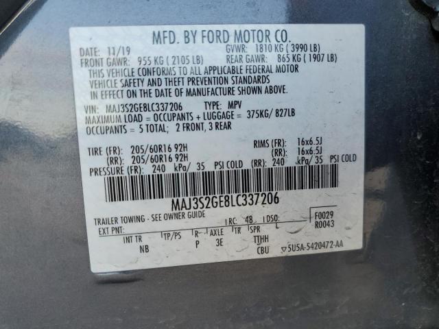 Photo 12 VIN: MAJ3S2GE8LC337206 - FORD ECOSPORT 