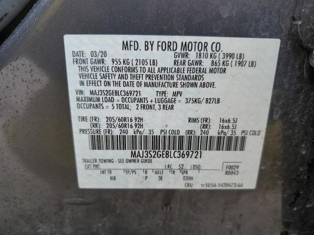 Photo 12 VIN: MAJ3S2GE8LC369721 - FORD ECOSPORT S 