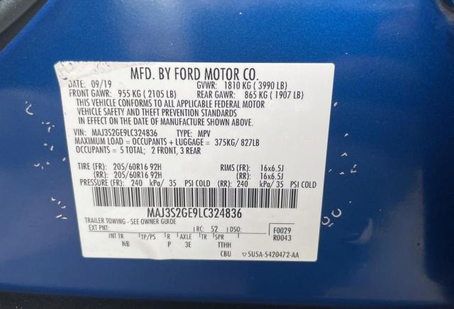 Photo 9 VIN: MAJ3S2GE9LC324836 - FORD ECOSPORT 