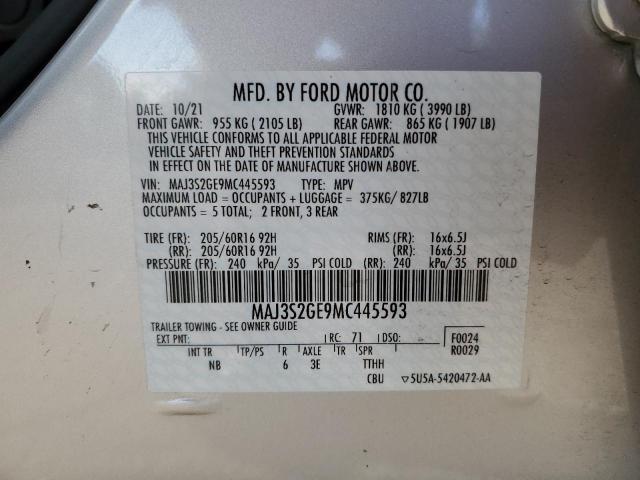 Photo 11 VIN: MAJ3S2GE9MC445593 - FORD ECOSPORT 