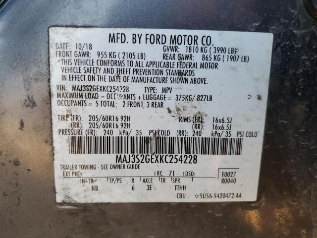 Photo 12 VIN: MAJ3S2GEXKC254228 - FORD ECOSPORT S 