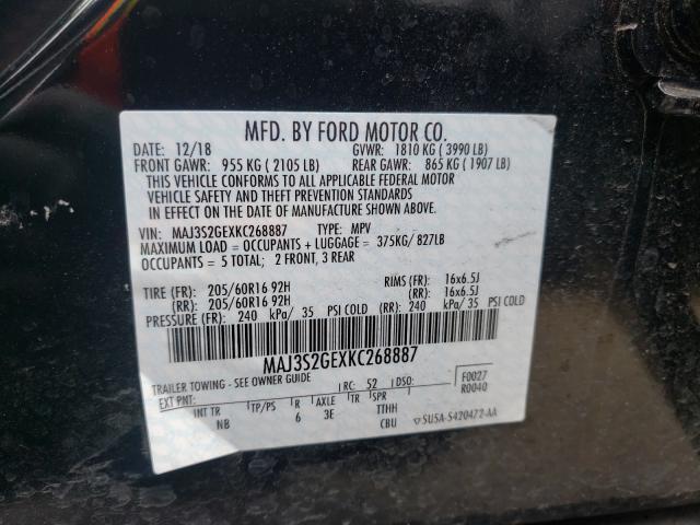 Photo 9 VIN: MAJ3S2GEXKC268887 - FORD ECOSPORT S 