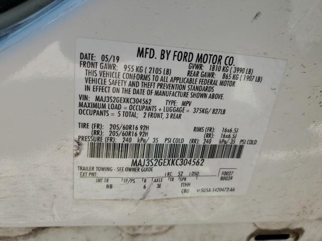 Photo 12 VIN: MAJ3S2GEXKC304562 - FORD ECOSPORT S 