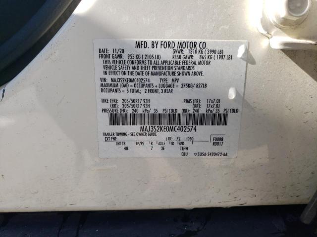 Photo 12 VIN: MAJ3S2KE0MC402574 - FORD ECOSPORT 