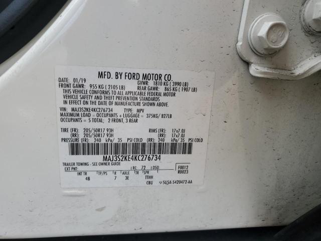 Photo 11 VIN: MAJ3S2KE4KC276734 - FORD ECOSPORT 