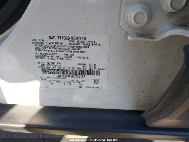 Photo 8 VIN: MAJ3S2KE6KC251172 - FORD ECOSPORT 