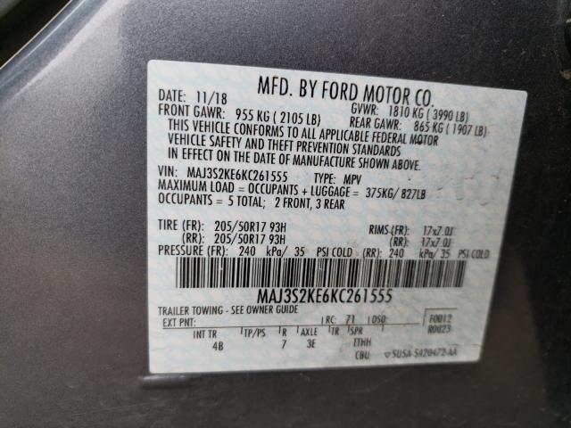 Photo 9 VIN: MAJ3S2KE6KC261555 - FORD ECOSPORT T 