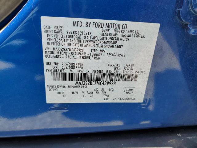 Photo 12 VIN: MAJ3S2KE7MC439928 - FORD ECOSPORT T 