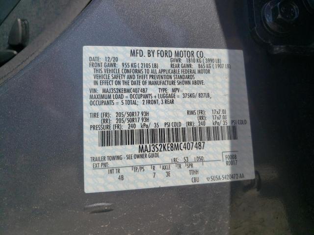 Photo 9 VIN: MAJ3S2KE8MC407487 - FORD ECOSPORT T 