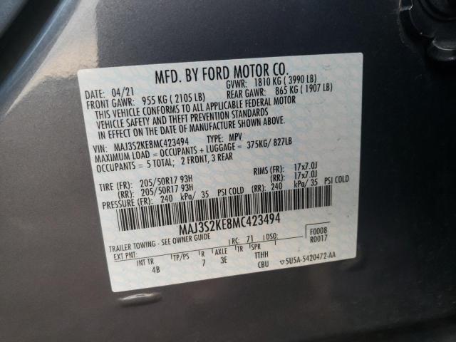 Photo 11 VIN: MAJ3S2KE8MC423494 - FORD ECOSPORT 