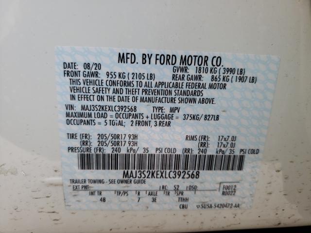 Photo 9 VIN: MAJ3S2KEXLC392568 - FORD ECOSPORT 