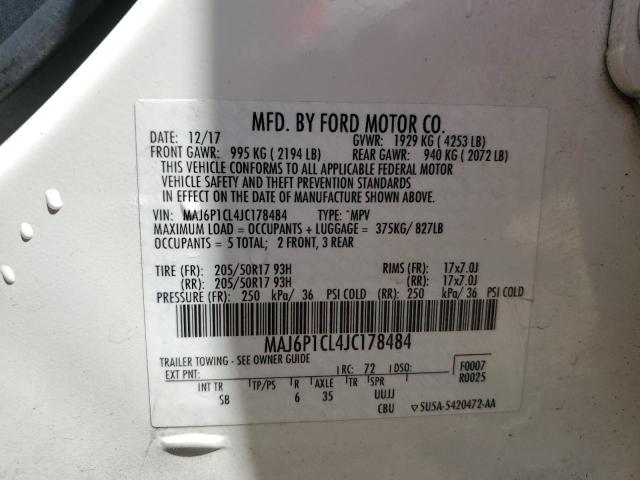 Photo 12 VIN: MAJ6P1CL4JC178484 - FORD ECOSPORT 