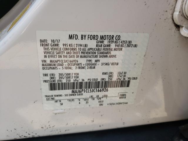 Photo 9 VIN: MAJ6P1CL5JC166926 - FORD ECOSPORT S 